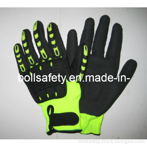 13-Gauge Nitrile Palm Coating Impact Glove (BLG7007)